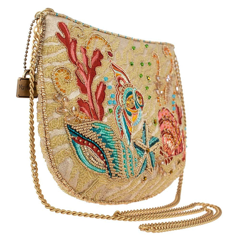 Mary Frances Down Under Beaded Crossbody Clutch