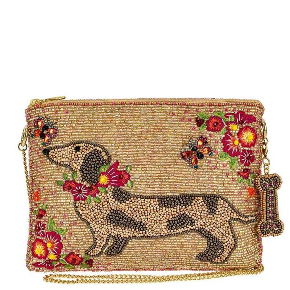 Doxie Beaded Crossbody Mini Handbag