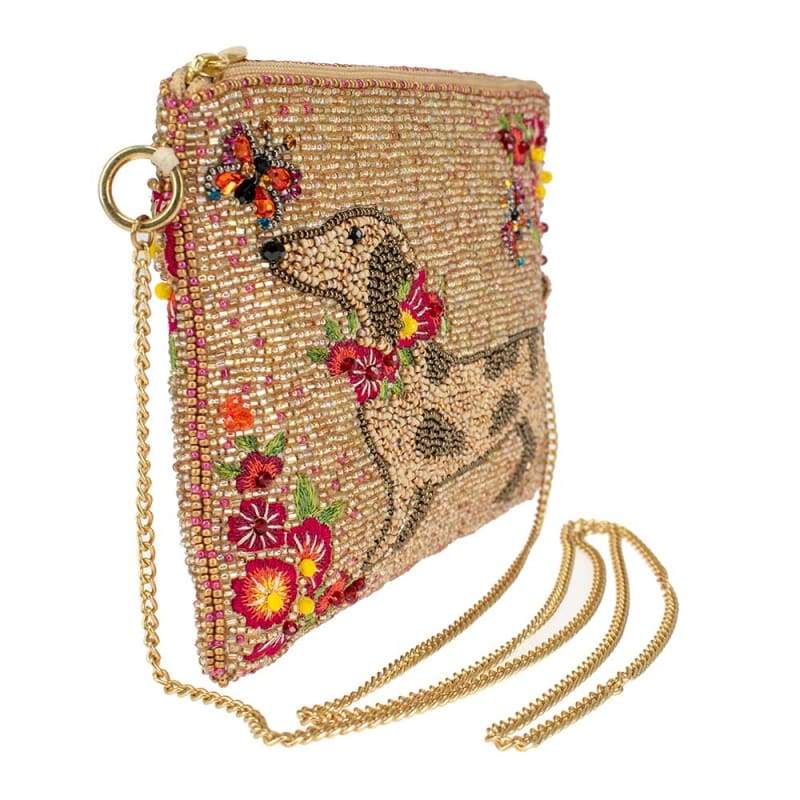 Doxie Beaded Crossbody Mini Handbag