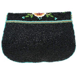 Dream Chaser Black Beaded Crossbody Clutch