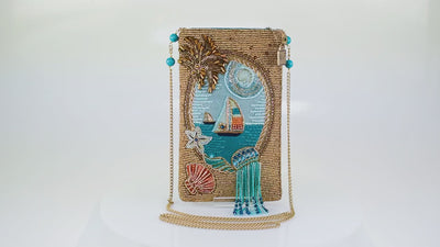 Sail Away Beaded Crossbody Phone Bag