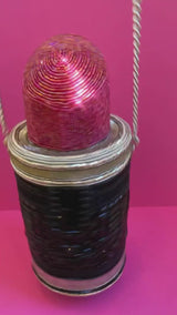 Lipstick First Beaded Crossbody Handbag