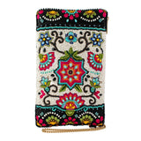 Folk Art Crossbody Phone Bag