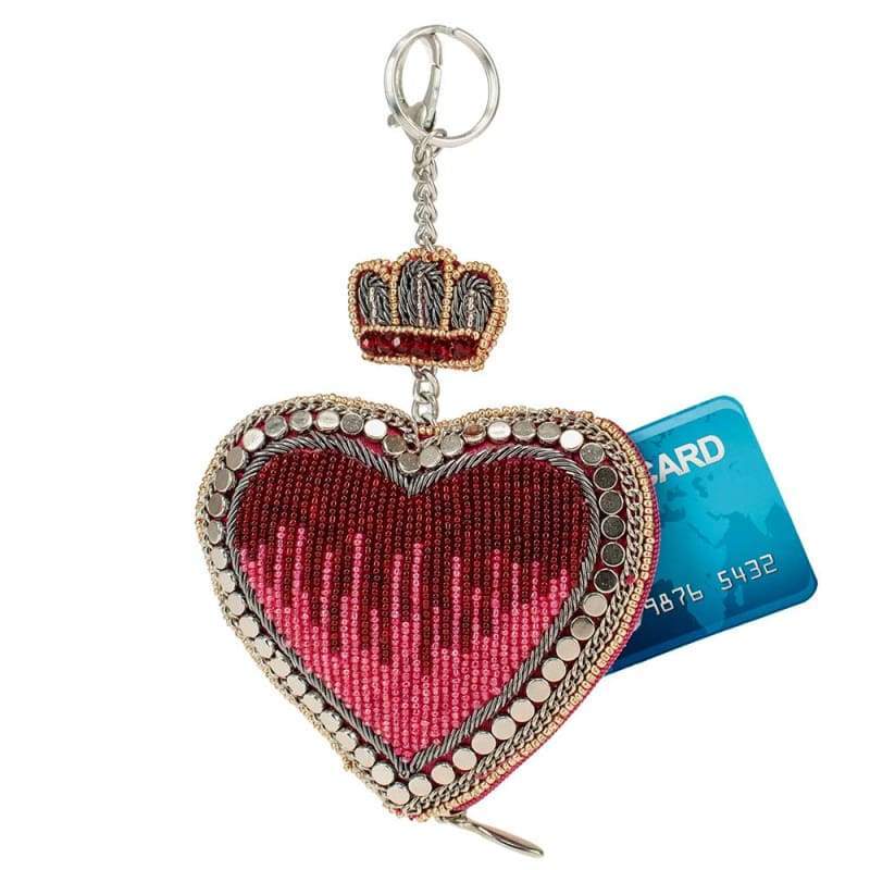 Have a Heart Beaded Coin Purse/Key Fob - Mary Frances – Mary Frances  Accessories