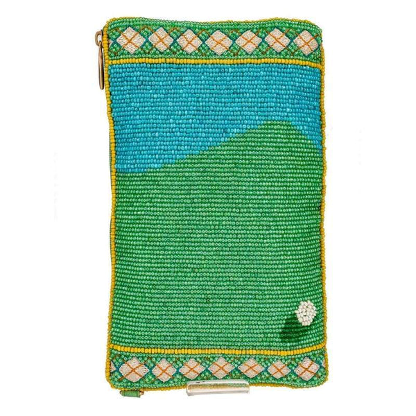 Hole in One Beaded Crossbody Phone Bag