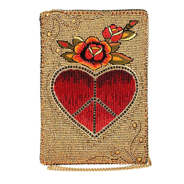 I Love Peace Mini Crossbody Handbag