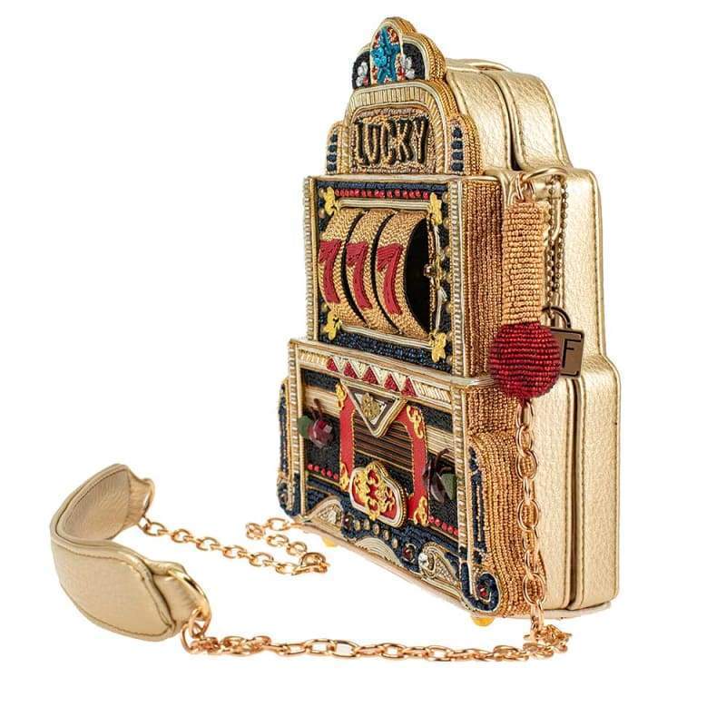 Lucky 7 Embellished Slot Machine Handbag - Crossbody