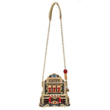 Lucky 7 Embellished Slot Machine Handbag - Crossbody