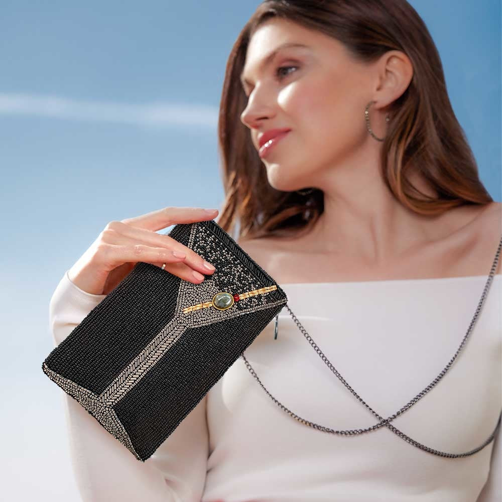 Make It Dirty Beaded Martini Crossbody Phone Bag