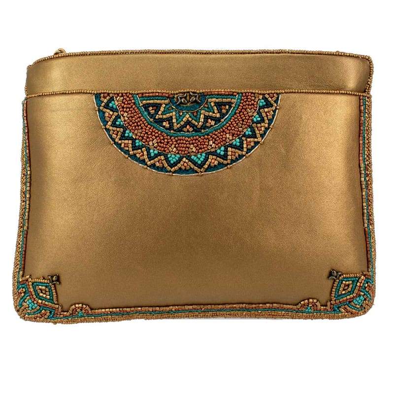 Mary Frances Down Under Beaded Crossbody Clutch