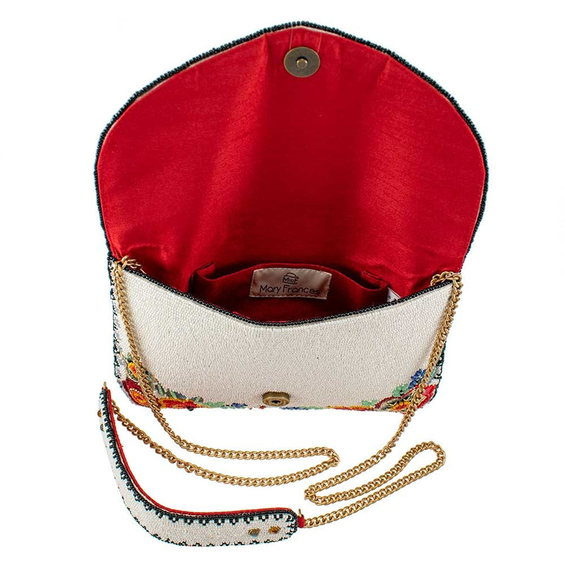 Off to Paradise Floral Crossbody Clutch Handbag