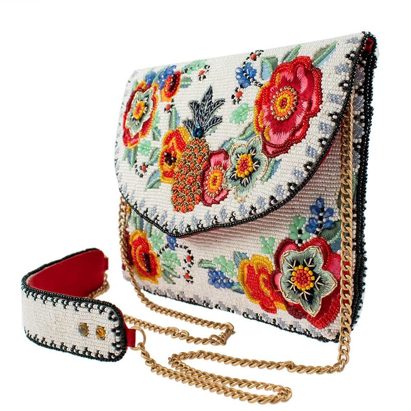 Off to Paradise Floral Crossbody Clutch Handbag