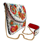 Off to Paradise Floral Crossbody Clutch Handbag