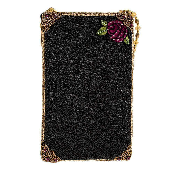 Queen of Everything Beaded Crossbody Phone Bag