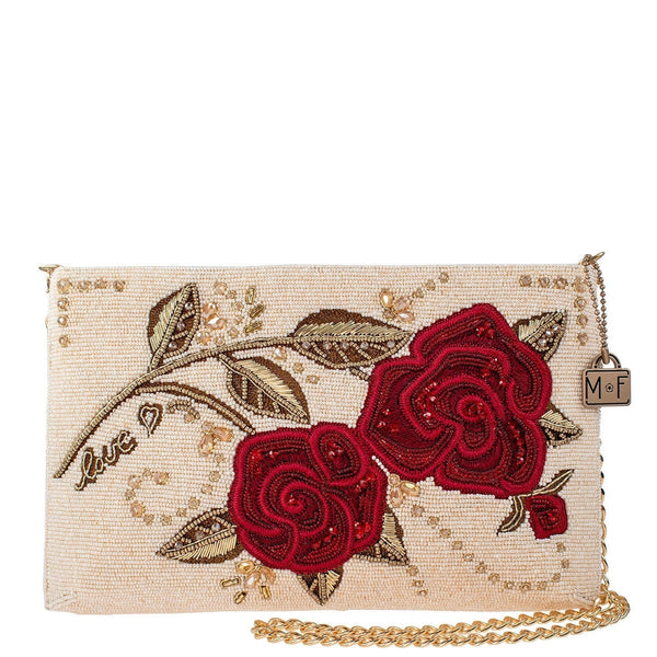 Roses are Red Crossbody Clutch Handbag