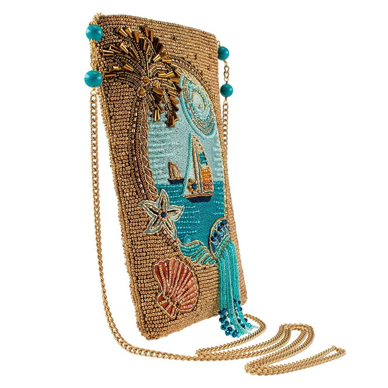 Sail Away Beaded Crossbody Phone Bag
