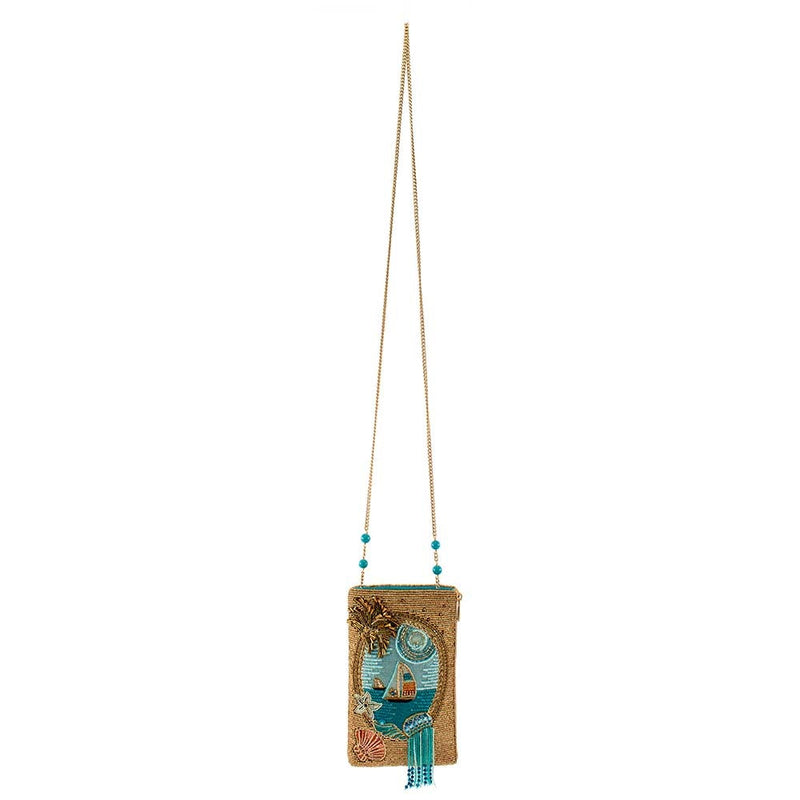 Sail Away Beaded Crossbody Phone Bag