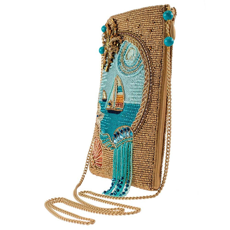 Sail Away Beaded Crossbody Phone Bag