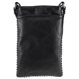 Take a Sip Beaded Leather Crossbody Phone Bag