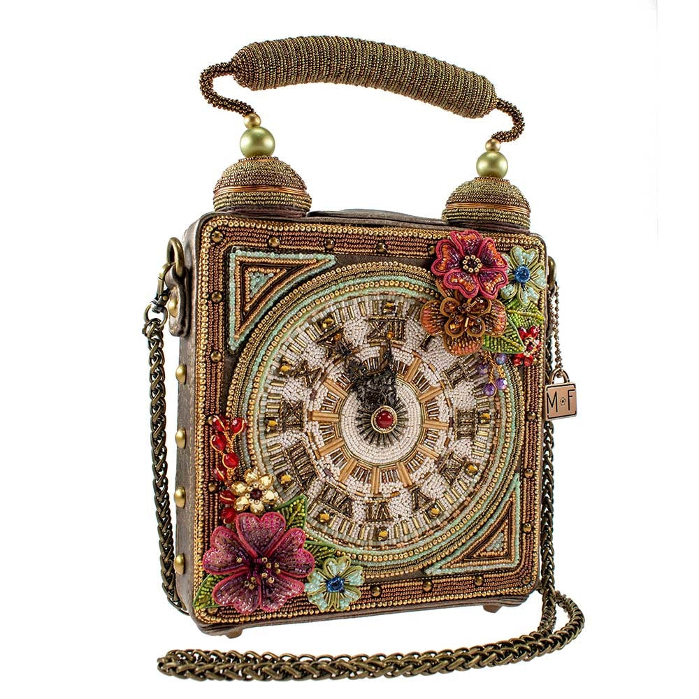 MARY FRANCES メアリーフランシス On Tour Handbag Full Steam Ahead Beaded Cruise Ship Top Handle Handbag - Mary Frances