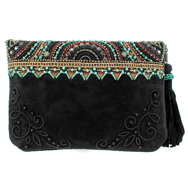Turquoise Journey Beaded Crossbody Handbag