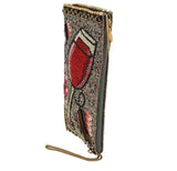 Vino Beaded-Embroidered Wine Glass Crossbody Phone Bag