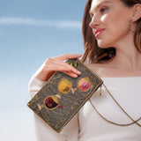 Wine Pairing Beaded Crossbody Phone Bag