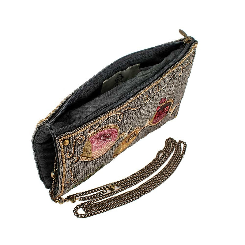 Wine Pairing Beaded Crossbody Phone Bag