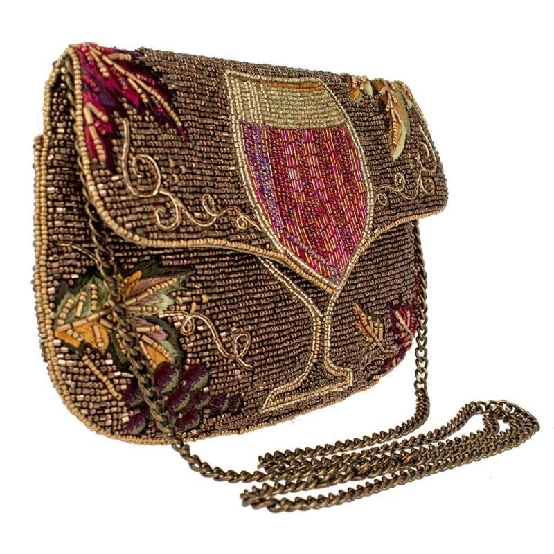 Wine Time Crossbody Clutch - Handbag