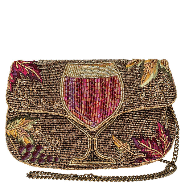 Wine Time Crossbody Clutch Handbag