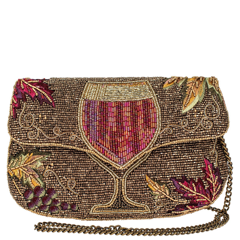 Wine Time Crossbody Clutch Handbag