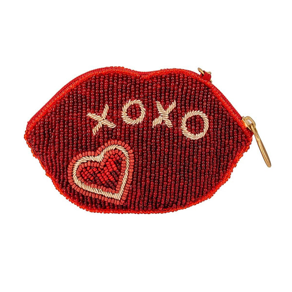 Red Heart Beaded Coin Purse – Clothe Boutique