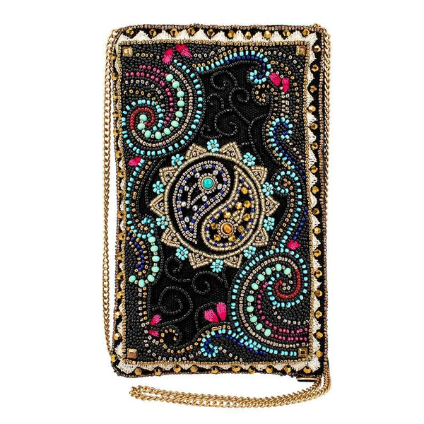 Yin Yang Beaded Crossbody Phone Bag
